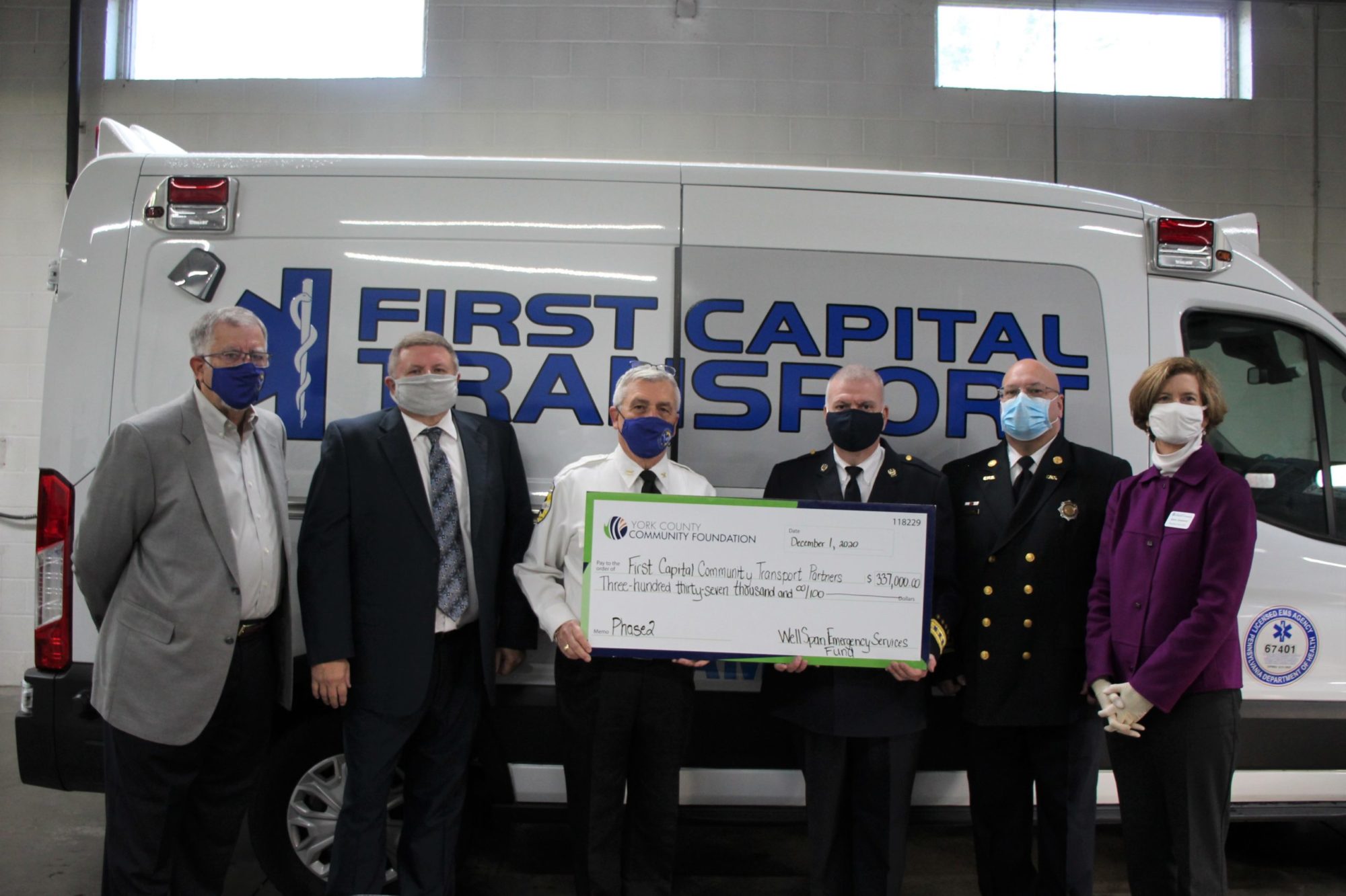 YCCF's Wellspan Emergency Services Fund Awards Grant YCCF