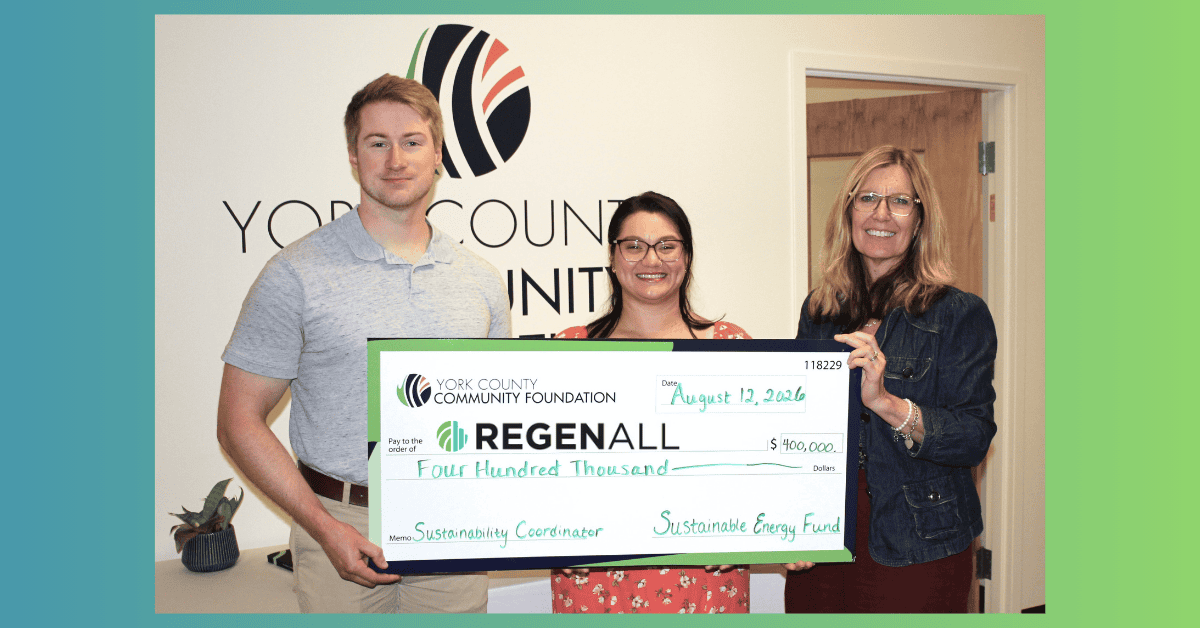 YCCF Invests $400,000 to Launch York County’s First Sustainability Coordinator